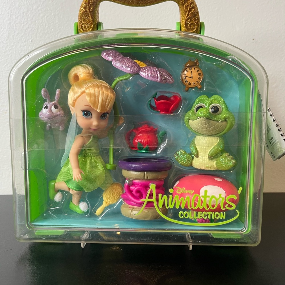 Disney Animator's Collection Tinker Bell Doll Set - Green and Gold